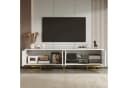 MODFU Lowboard mit Regalfächern, Goldbeine, TV-Möbel, 4 Türen Bild 1