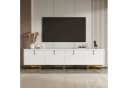 MODFU Lowboard mit Regalfächern, Goldbeine, TV-Möbel, 4 Türen Bild 2