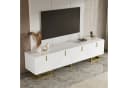 MODFU Lowboard mit Regalfächern, Goldbeine, TV-Möbel, 4 Türen Bild 5