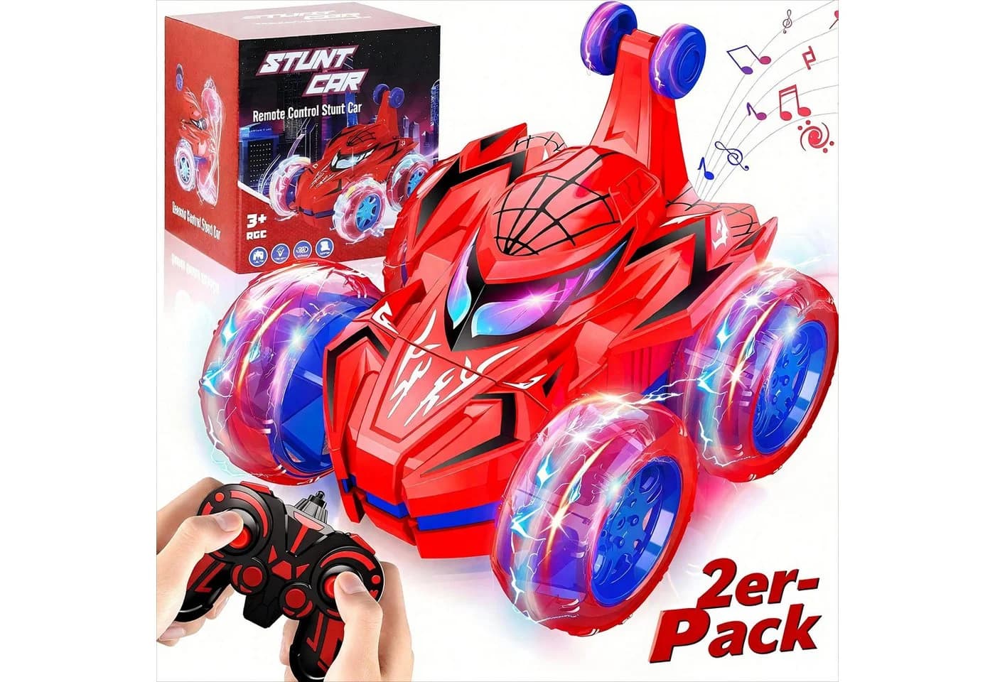 POPOLIC RC-Auto Spider 360° Drehungen LED Bunt - Bild 2