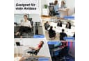 Durrafy Bürostuhl Ergonomisch Schwarz 4D-Lendenstütze Bild 1