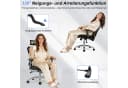 Durrafy Bürostuhl Ergonomisch Schwarz 4D-Lendenstütze Bild 4