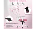 Durrafy Bürostuhl 200kg Ergonomisch Rosa Netz Bild 1