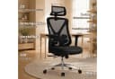 Hoolamyie Ergonomischer Bürostuhl Schwarz mit Mesh-Rückenlehne Bild 1