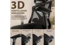 Hoolamyie Ergonomischer Bürostuhl Schwarz mit Mesh-Rückenlehne Bild 5