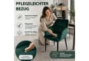 Hoolamyie Esszimmerstuhl 6er-Set Samt mit Armlehnen Grün Bild 3