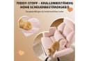 Hoolamyie Drehstuhl Rosa Teddy-Stoff mit Fußstütze Bild 5