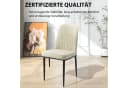 Hoolamyie Esszimmerstuhl Set Beige Metall gepolstert Bild 1