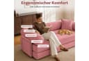 Hoolamyie 6-in-1 Cord Schlafsofa Rosa Modular mit Schlaffunktion Bild 3