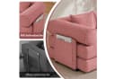 Hoolamyie 6-in-1 Cord Schlafsofa Rosa Modular mit Schlaffunktion Bild 5