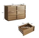 BBWL Stauraumschrank Kommode 6 Schubladen Eiche Modern Grifflos Bild 3