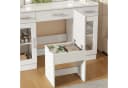 BBWL Schminktisch mit LED Spiegel, Hocker und USB Beleuchtung Bild 5