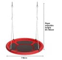 BBWL Nestschaukel 110cm rot Stahlrahmen wetterfest Bild 1