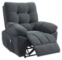 BBG Massagesessel Relaxsessel mit Heizfunktion & Liegefunktion grau Bild 2