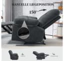 BBG Massagesessel Relaxsessel mit Heizfunktion & Liegefunktion grau Bild 3