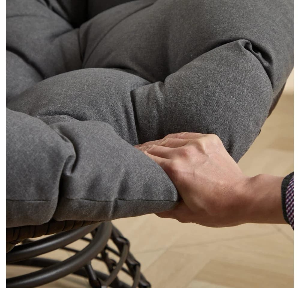 BBG Papasan Sessel mit 360° Drehfunktion & dickem Kissen - Bild 5