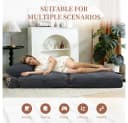 BBG Loungesofa Schlafsessel 1-Sitzer Grau mit Seitentaschen Bild 3