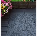 BBG Terrassenfliesen 44er Set Grau Steinoptik Kunststoff Klicksystem Bild 3