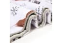 ibettertec Einschlagdecke Babydecke Kinderdecke Plüsch Minky Waldmotiv Grau Bild 3