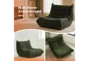 REDOM Sofa Sitzsack Grün Teddyfleece rahmenlos Bild 4