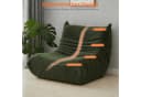 REDOM Sofa Sitzsack Grün Teddyfleece rahmenlos Bild 5