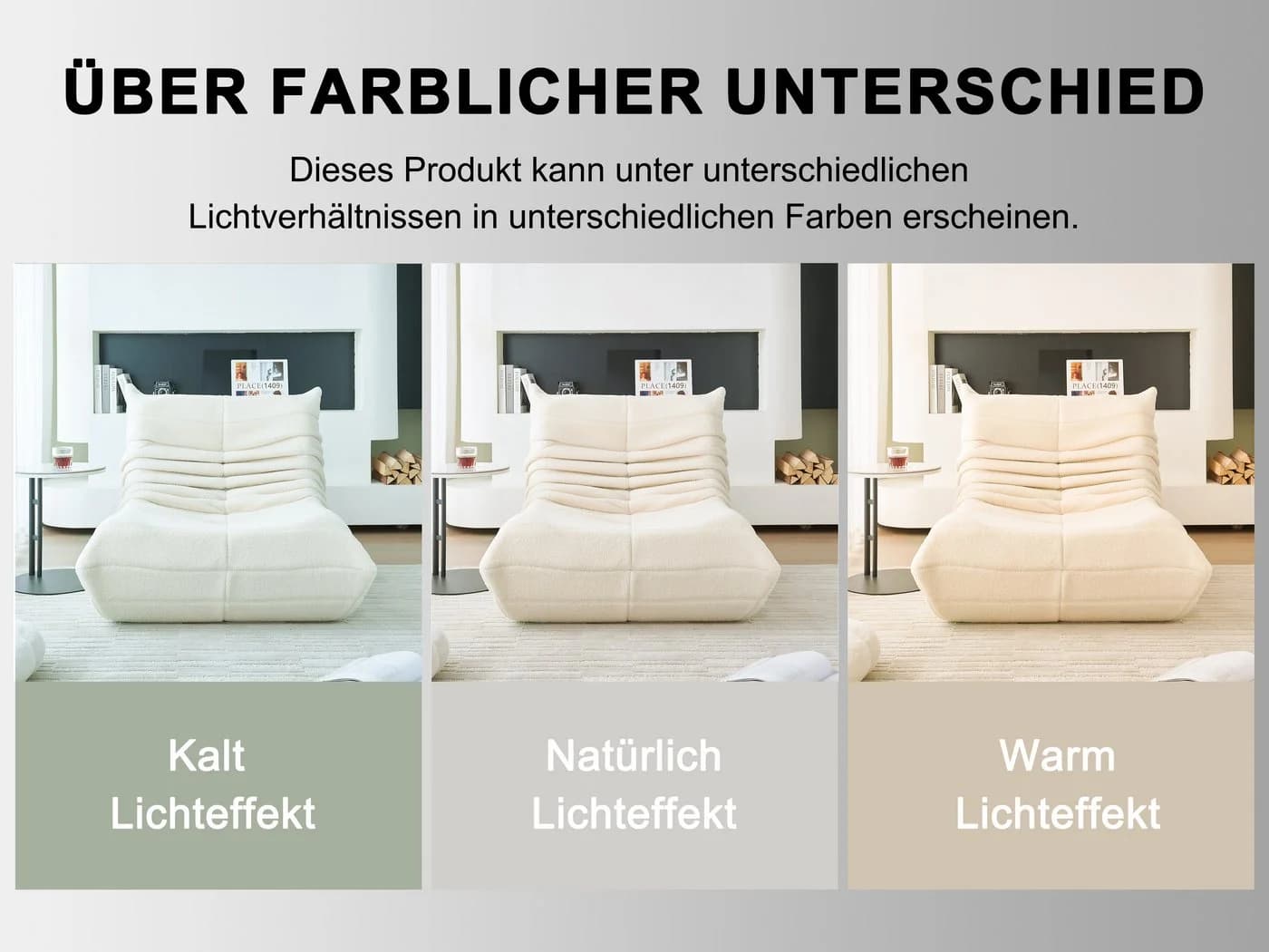 HAUSS SPOLE Sitzsack Beige Relax-Sessel Lazy Sofa - Bild 4