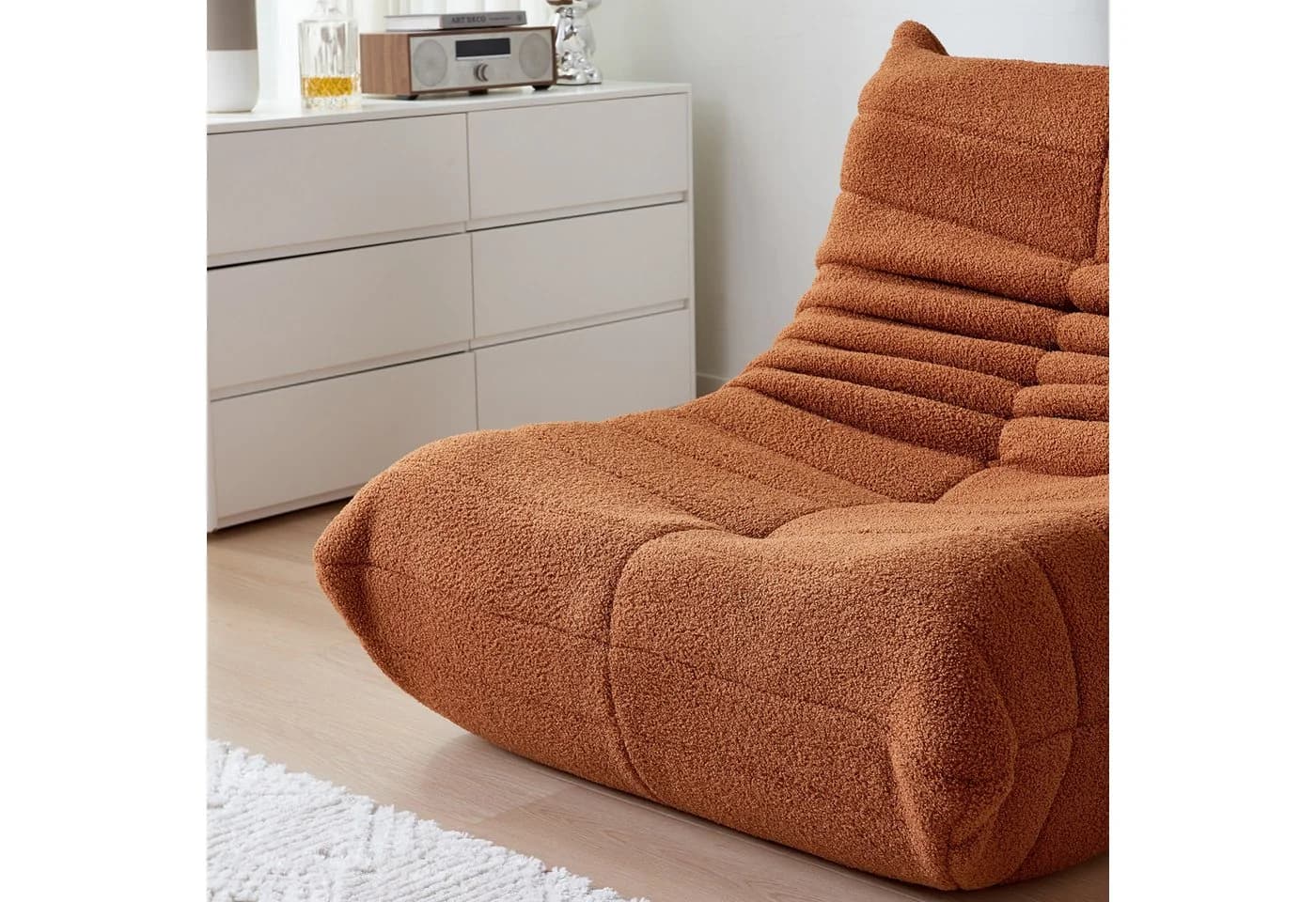 HAUSS SPOLE Sitzsack Orange Teddyfleece Relax-Sessel - Bild 4