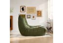 HAUSS SPOLE Sitzsack 2-Sitzer Lazy-Sofa Grün Teddy-Samt Modern Bild 4