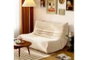 HAUSS SPOLE Sitzsack 2-Sitzer Lazy-Sofa Teddy-Samt Beige Bild 2