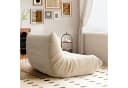 HAUSS SPOLE Sitzsack 2-Sitzer Lazy-Sofa Teddy-Samt Beige Bild 3
