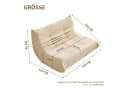HAUSS SPOLE Sitzsack 2-Sitzer Lazy-Sofa Teddy-Samt Beige Bild 5