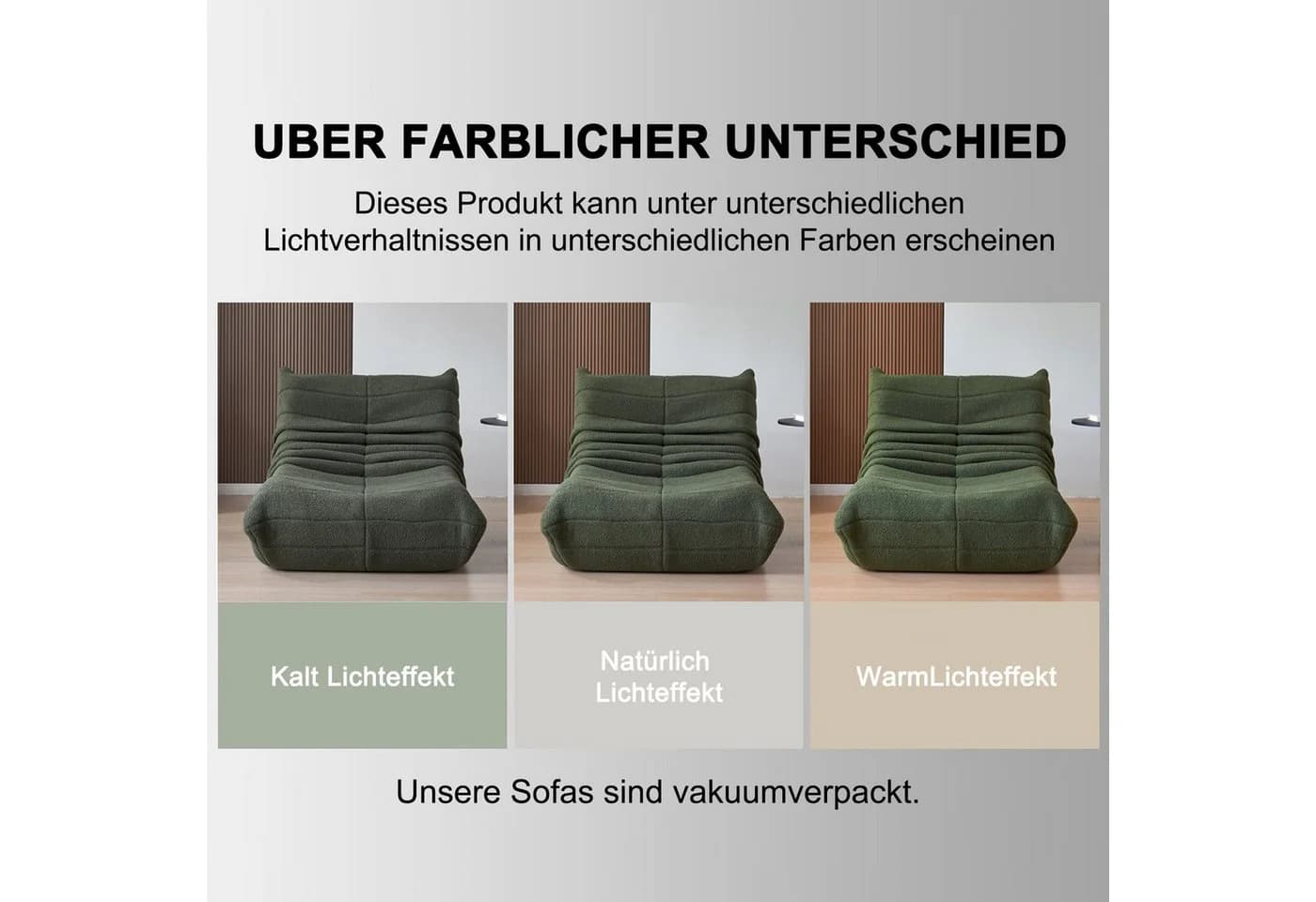 HAUSS SPOLE Sitzsack Relax-Sessel Lehnsessel Lazy Sofa-Stühle Einzelsofa Grün - Bild 5