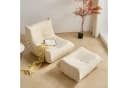 HAUSS SPOLE Sitzsack Lazy Sofa mit Fußhocker Beige Bild 2