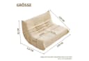 HAUSS SPOLE Sitzsack 2-Sitzer Lazy-Sofa Beige Modernes Design Bild 4