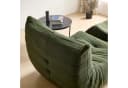 HAUSS SPOLE Lazy Sofa mit Fußhocker Grün Teddy-Samt Bild 3