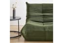 HAUSS SPOLE Lazy Sofa mit Fußhocker Grün Teddy-Samt Bild 5