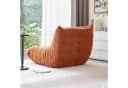 OKWISH Sitzsack Einzelsofa Orange Teddyfleece Bild 1