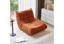 OKWISH Sitzsack Einzelsofa Orange Teddyfleece Bild 2