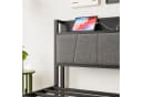 OKWISH Metallbett mit USB-Anschlüssen Schwarz 90x200cm Bild 5