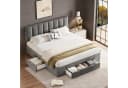 OKWISH Polsterbett Doppelbett Stauraumbett 140x200 cm Bild 2