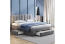 OKWISH Polsterbett Doppelbett Stauraumbett 140x200 cm Bild 3