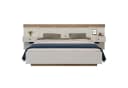 REDOM Doppelbett mit LED-Nachttischen und Steckdosen Bild 2