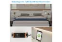 REDOM Doppelbett mit LED-Nachttischen und Steckdosen Bild 4