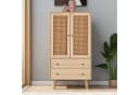 OKWISH Sideboard Eiche Modern 4 Fächer Bild 3