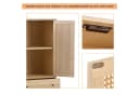 OKWISH Sideboard Eiche Modern 4 Fächer Bild 5