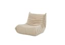 MODFU Sitzsack Einzelsofa Beige Teddyfleece Bild 2