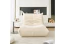 MODFU Sitzsack Einzelsofa Beige Teddyfleece Bild 3
