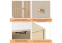 MODFU Sideboard Weiß mit Rattan und 3 Schubladen Bild 4