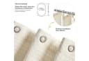 OKWISH Duschvorhang Beige Wasserabweisend Anti-Schimmel Bild 5