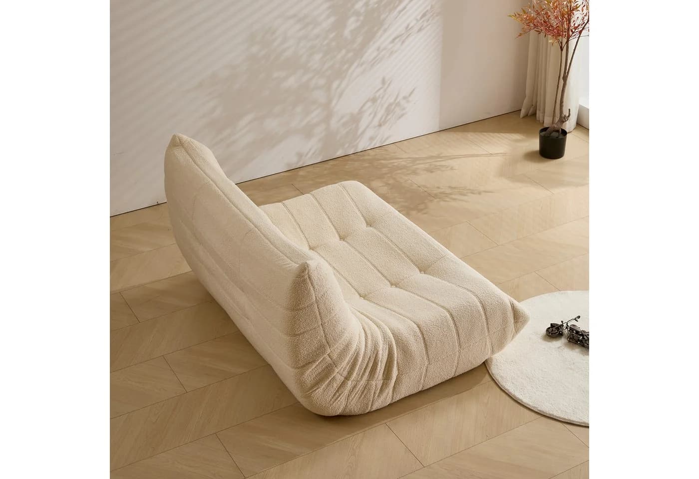 MODFU Sofa Teddy-Samt Einzelsofa Ergonomische Unterstützung - Bild 5